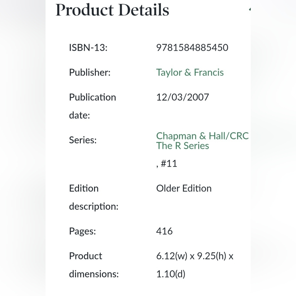 Statistical Computing R BOOK Maria L. Rizzo Computer Science NEW ⭐SHIPS FREE⭐ - Picture 7 of 8